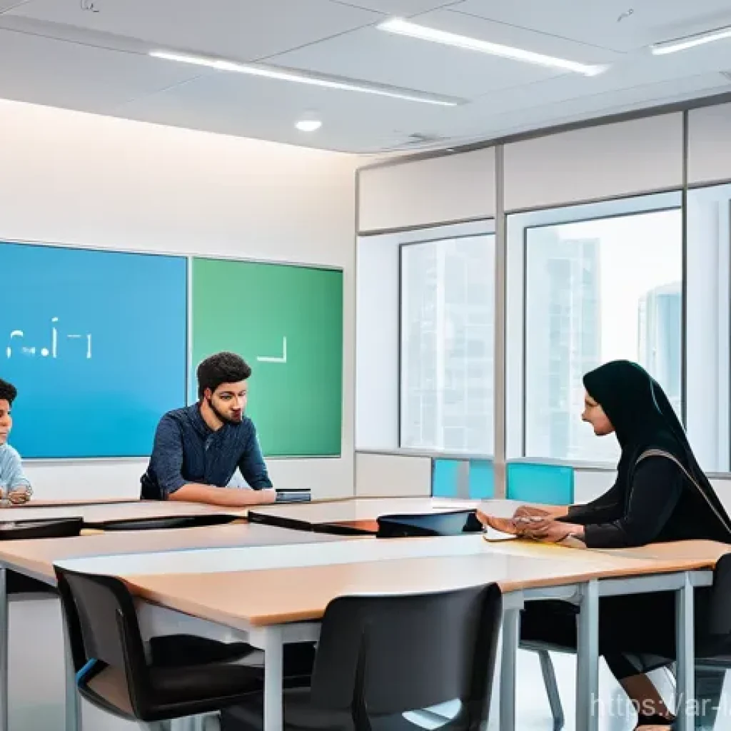 언어 교육 콘텐츠 개발 - **Prompt 1: Interactive AI-Powered Language Learning in a Modern Setting**
"A diverse group of y...