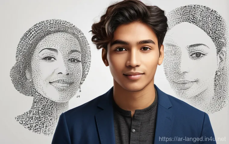 언어 교육에서의 말하기 향상법 - **Prompt:** A young adult (male or female, diverse appearance with warm, friendly eyes), confidently...