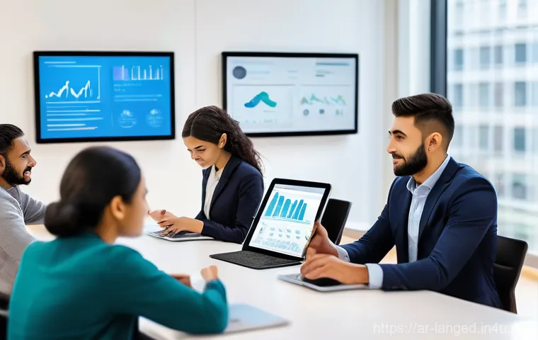 언어 교육에서의 양적 연구 방법 - **Prompt:** A vibrant and modern classroom in an Arabic-speaking country, filled with diverse, respe...